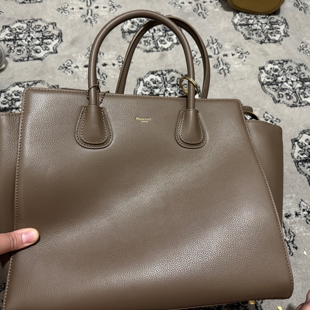 Moncrief Brown Leather Tote Bag